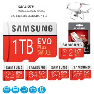 Sm thẻ nhớ tốc độ cao evo plus thẻ nhớ 32gb 64gb 128gb 256gb 512gb 1tb mecard micro sd class 10 tf thẻ flash