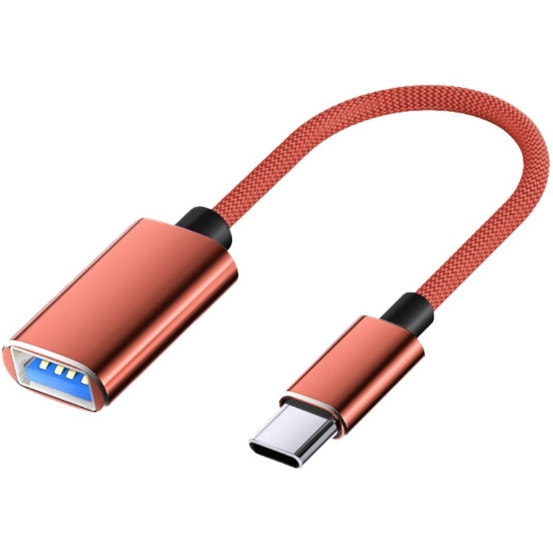 Cáp Fuf OTG Nam Loại C sang Nữ Bộ Chuyển Đổi USB Dây Hỗ Trợ 2 Tốc Độ Dữ Liệu 0Mbps