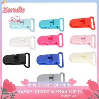 Zerodis 10 chiếc Kẹp treo nylon đầy màu sắc Mỏ vịt cho treo đồ thủ công Yếm