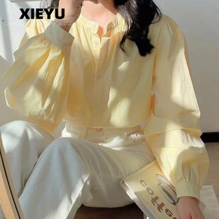 XIEYU áo sơ mi nữ áo kiểu hàn quốc tráng lệ sang trọng Thoải mái thanh lịch A25K0MM 17Z240425