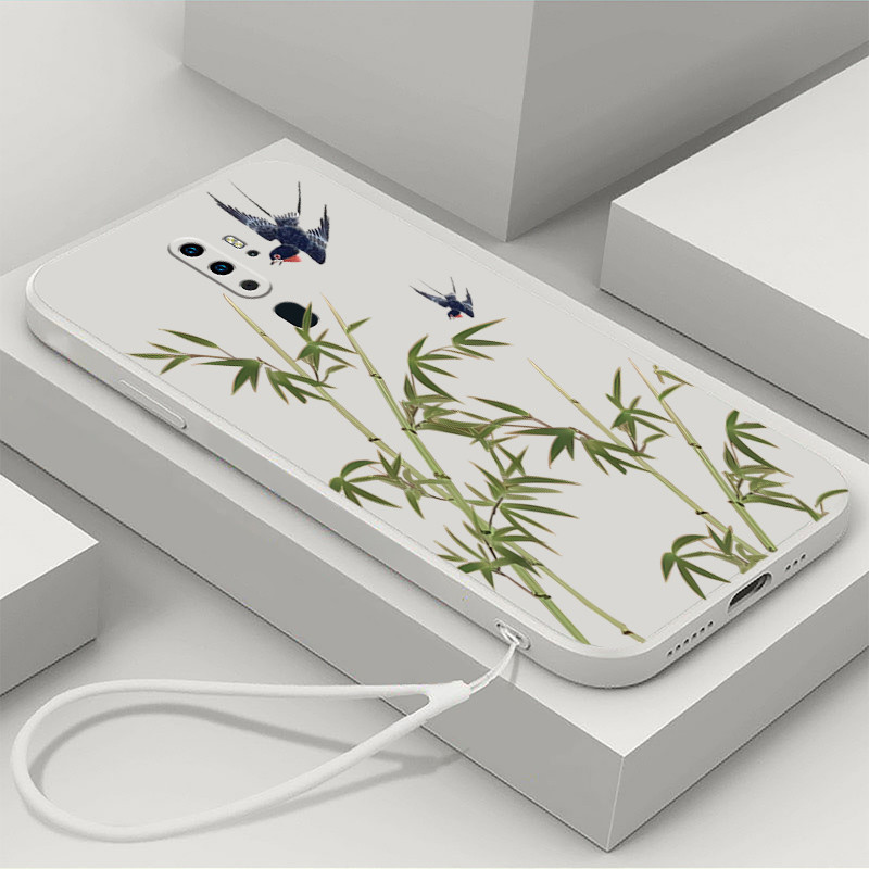 Ốp lưng OPPO A5 2020 A9 2020 Ốp điện thoại TPU mềm giảm Rừng tre xóc cạnh thẳng OPPO A5 2020 A9 2020