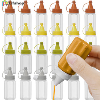 4 chai bóp nước sốt - chai gia vị trong suốt có nắp - hộp đựng gia vị nước sốt - hộp gia vị nhựa mini - di động, bóp - cho nước sốt muối