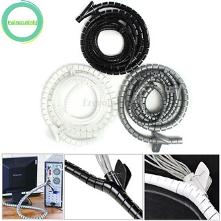 Parcutin 1M 8mm Dây Xoắn Ốc Bọc Tay Dây Ống Bảo Vệ Cáp Quản Lý Dây VN