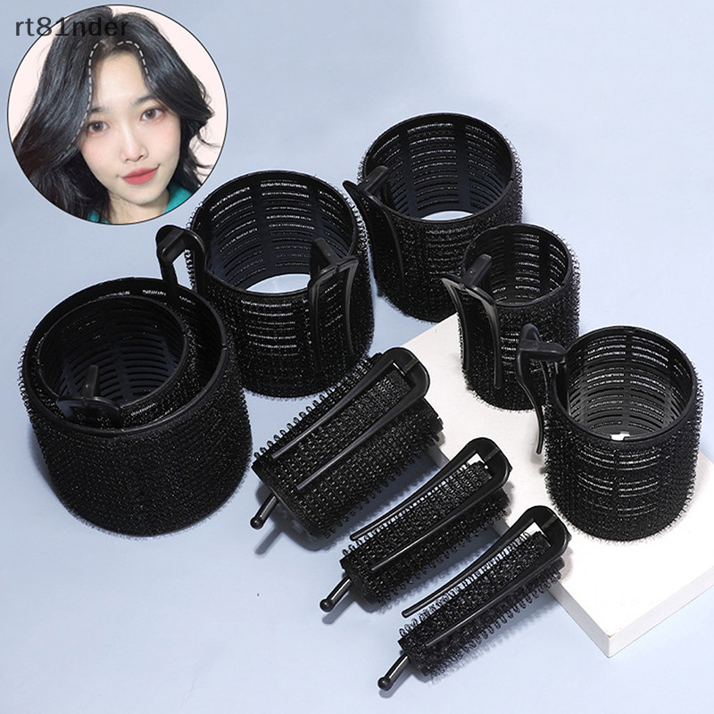 Rt Đen Tóc Lông Tơ Uốn Con Lăn Có Kẹp Tự Dính Lười Uốn Tạo Kiểu Phụ Kiện Tóc Cho Nữ Tạo Kiểu Tóc Dụng Cụ n