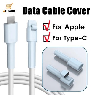 Bảo vệ dây dòng dữ liệu - Vỏ bảo vệ cáp Tương thích với USB IOS Type C - Cáp sạc có nắp cuộn cáp cắm bụi