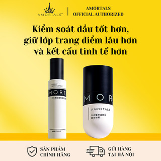 Xịt cố định lớp trang điểm Amortals nhiều kiểu dáng trang điểm lâu trôi xịt dưỡng ẩm và kiểm soát dầu nhỏ