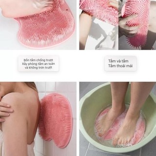 Tấm Silicon Hít Chà Lưng, Chân Massage Đa Năng