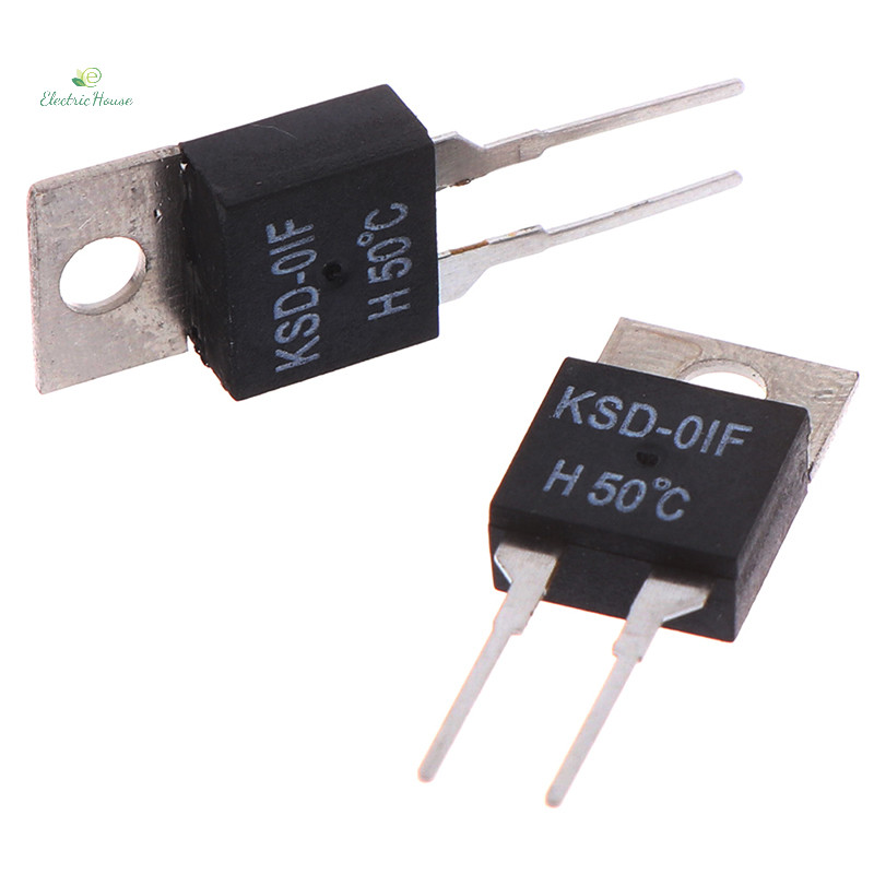 [Nhà Điện] 2 Cái Bình Giữ Nhiệt Cảm Biến Nhiệt Độ Thường Mở KSD-01F 50 Độ mới