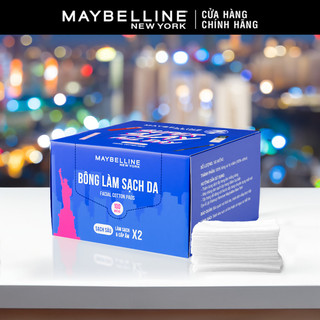  Bông Tẩy Trang Làm Sạch Da Bông Bạch Tuyết Maybelline New York 100 Miếng/Hộp