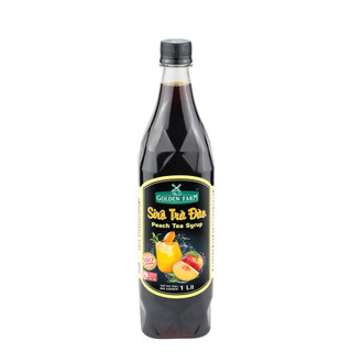 Siro golden farm chai 1l - trà đào