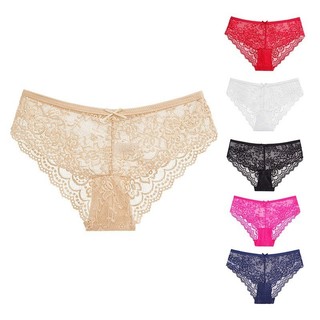 Zxyouping 1 / 3 Quần Lót Ren Gợi Cảm Cho Nữ, Quần Đùi Ren Giữa Eo, Quần Lót Mỏng Thoáng Khí Rỗng Plus Size Quần Đùi Ren Quần Lót