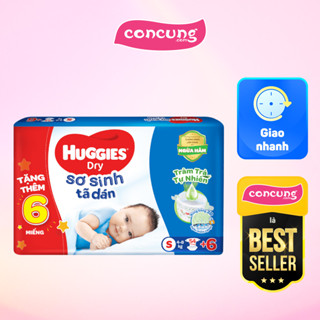 Tã dán sơ sinh Huggies Dry S54 + 6 miếng