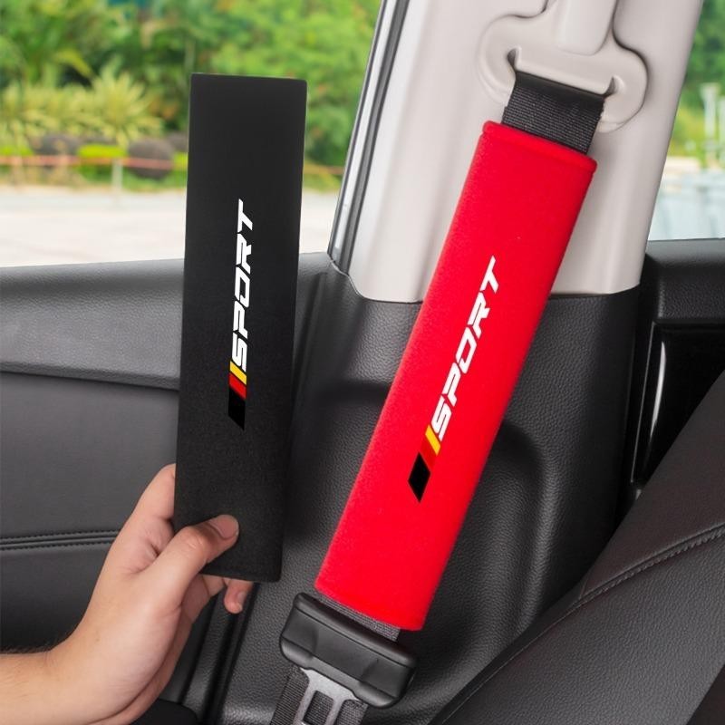 2 chiếc Đệm thắt lưng an toàn ô tô mềm mại và thoải mái, Đệm thắt lưng an toàn cá nhân và thời trang, Thích hợp để sử dụng trên xe