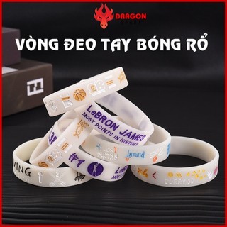Vòng Tay Bóng Rổ Vòng Đeo Tay Silicon Cao Su Thể Thao Nam Nữ Phản Quang Phát Sáng