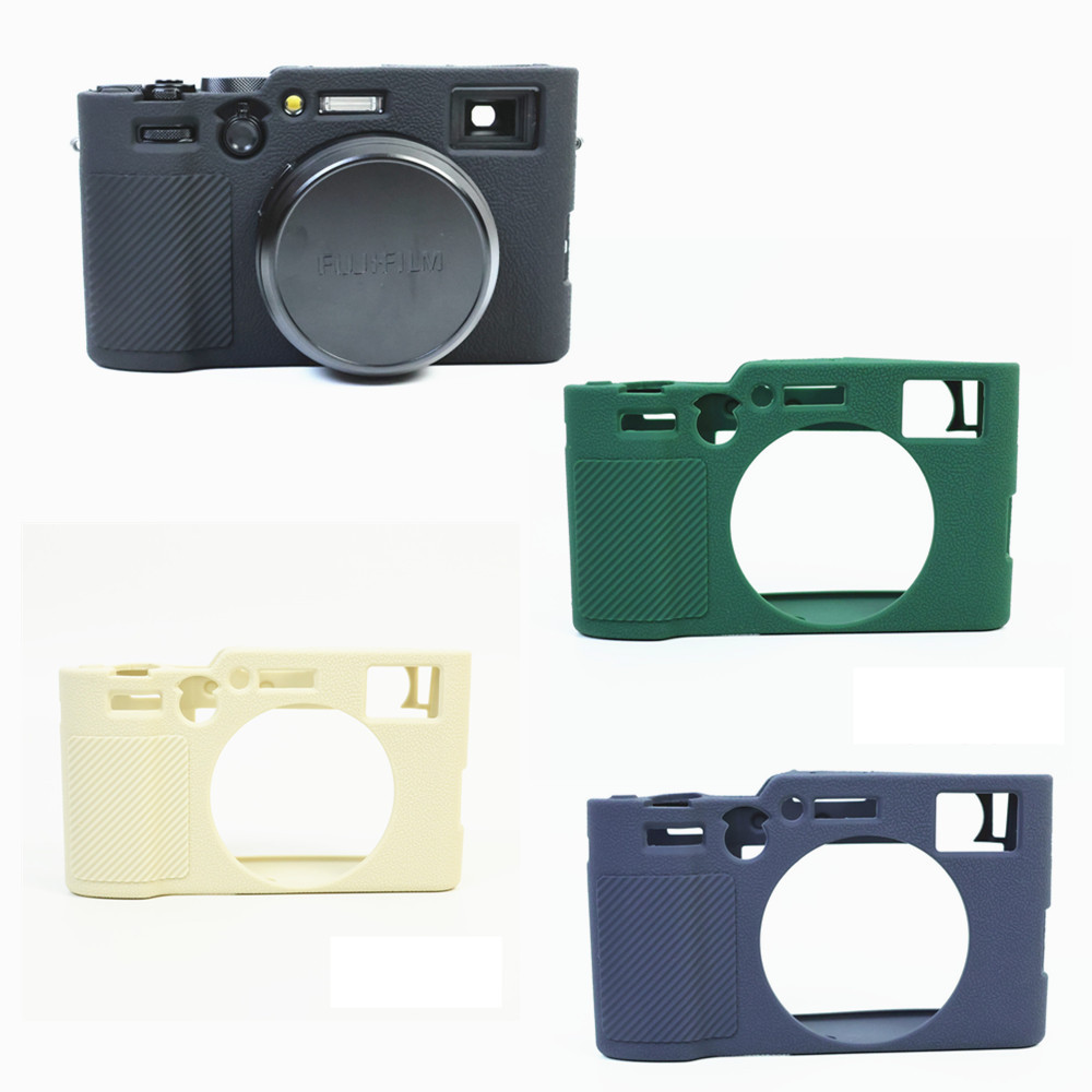 X100VI Cao Su Silicon Ốp Lưng Thân Bảo Vệ Khung Da Cho Fujifilm X100 VI Fuji Camera Silicone