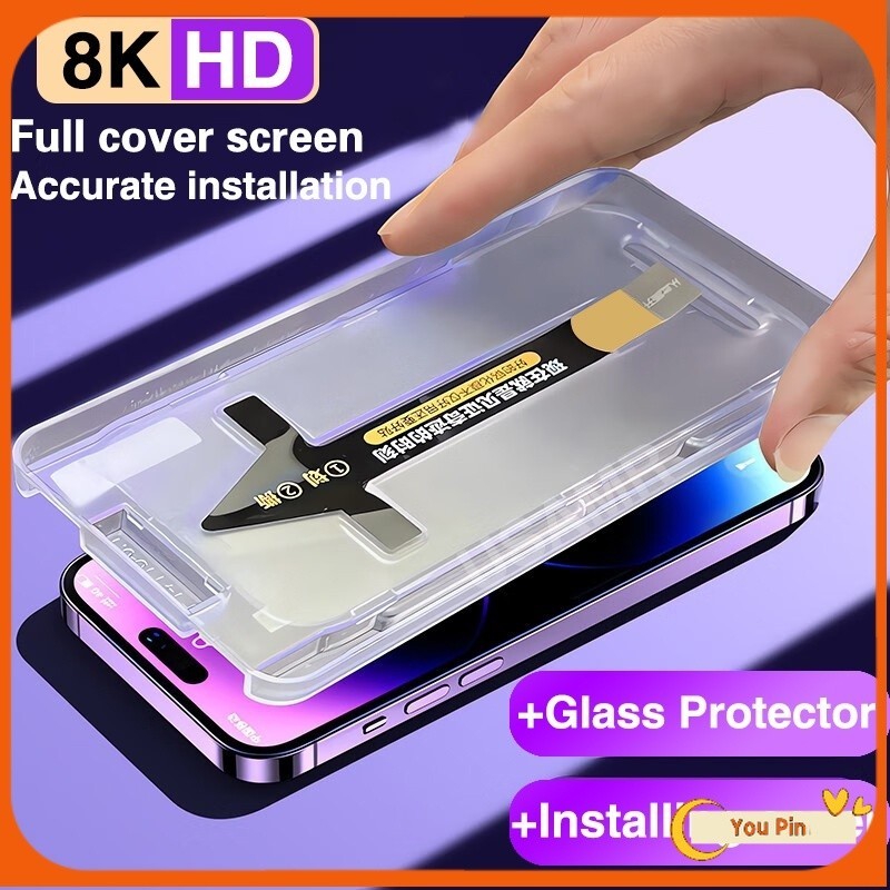 2 Chiếc 9H Hộp Dán Công Cụ Cho Samsung A10 A10S A11 A12 A20 A30 A50 A50S A30S A02 A03 A04 A20S A21S A05 A05S A03S A22 A23 A24 A31 A51 A71 A55 Phim Bảo Vệ Kính Cường Lực