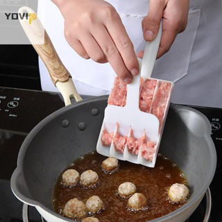 Yovip Sáng Tạo Nhựa Thịt Viên Máy Làm Bộ Cá Chiên Thịt Bò Làm Bóng Khuôn Thìa Thịt Dụng Cụ Nhà Bếp Tiện Ích Nấu Ăn VN