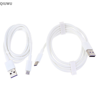 Qiuwu 5a cáp micro usb / type-c cáp sạc nhanh đồng bộ dữ liệu cáp sạc usb android.