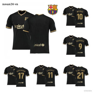 Áo thun bóng đá NP2 2020-2021 Barcelona sân khách Messi Suarez Dembele Griezmann De Jong