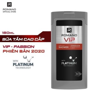 Combo Romano Vip Passion: Dầu gội 180g & Sữa tắm 180g & Lăn khử mùi 50ml
