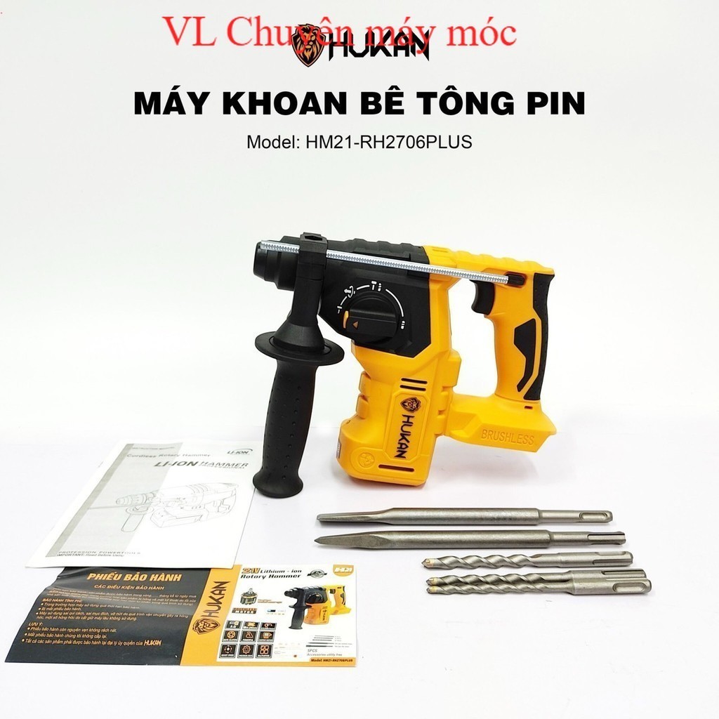 máy khoan tông pi.m Hukan 2706Plus, dòng búa đứng nhỏ gọn ,SIÊU MẠNH VL Chuyên máy móc