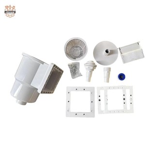 Bộ dụng cụ làm sạch bộ Skimmer bể bơi Hiệu suất cao với giỏ đựng mảnh vụn Phụ kiện có thể tháo rời cho bể bơi ngoài trời