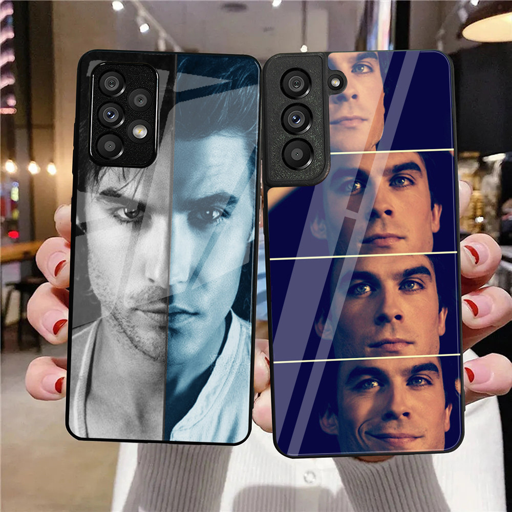 Ian Somerhalder nhật ký ma cà rồng Kính cường lực Ốp điện thoại cho Samsung Galaxy A11 A14 A20 A30 A