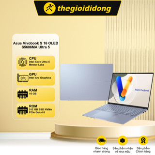 Laptop Asus Vivobook S 16 OLED S5606MA Ultra 5 125H/16GB/512GB/120Hz/Win11 (MX050W)