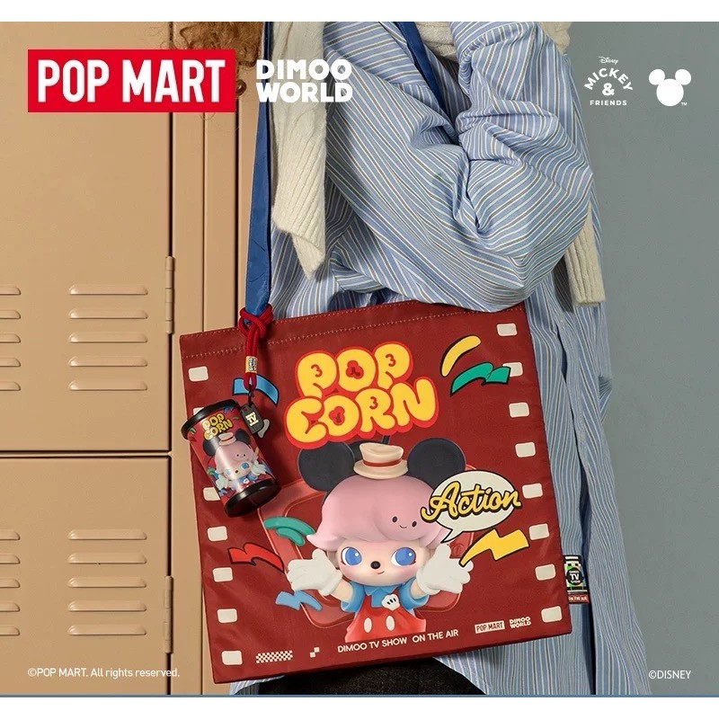 Popmart DIMOO WORLD x Disney Series - Túi lưu trữ Hộp mù Túi vải đi lại