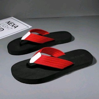  dép nam quai tông kẹp quai dù nền đen so mũi trắng 1 Cao Su DéP Đế Bằng Đồng Slipper Sandal 