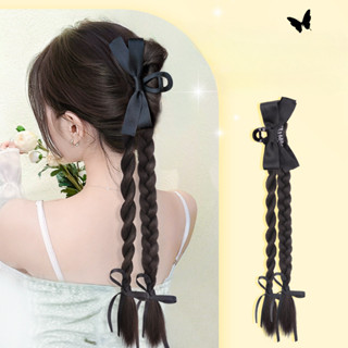 Haimeikang Tóc Giả Đuôi Ngựa Kẹp Tóc Đen Nơ Mới Trung Quốc Tay Bện Xoắn Bím Lấy Kẹp Phụ Kiện Tóc