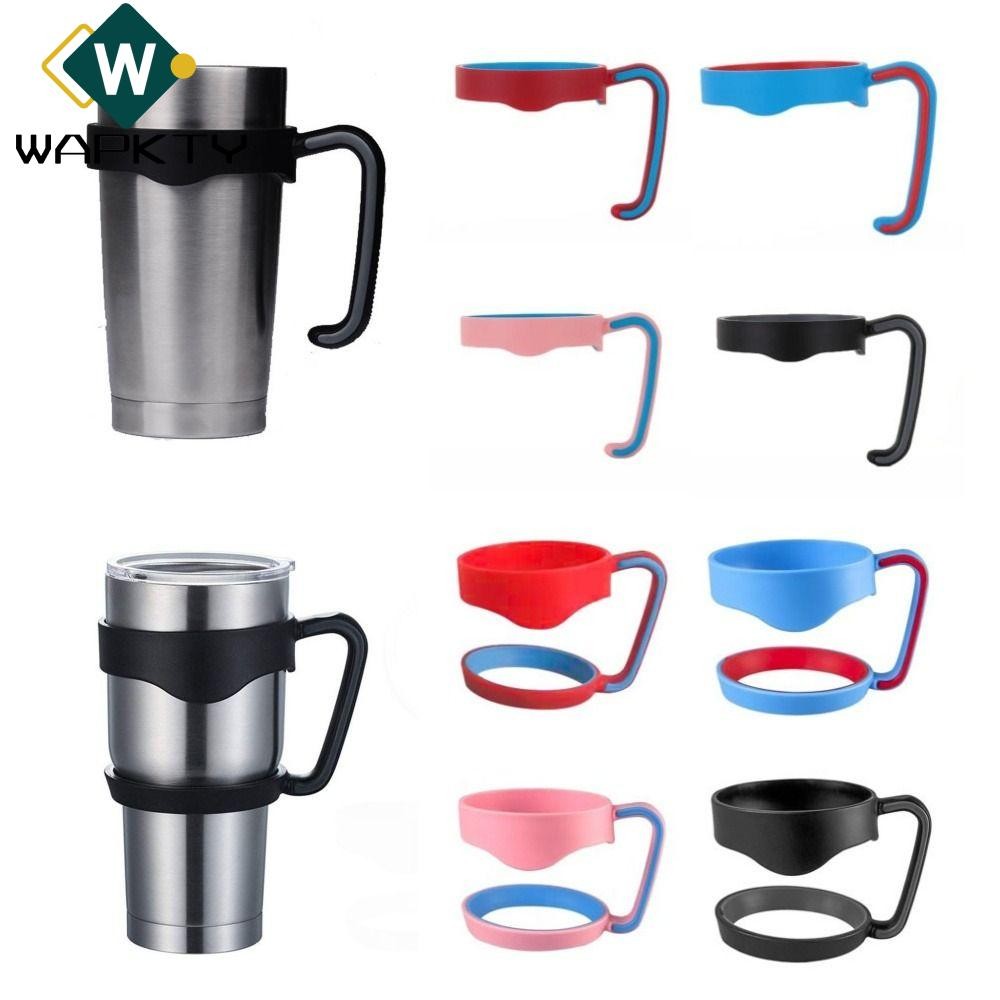 Wapkty 1 Tay Cầm Cốc Cốc Cốc, Đế Cốc Chai Phụ Kiện Giá Đỡ Bình Nước, 4 Màu Drinkware Di Động Cốc Uốn