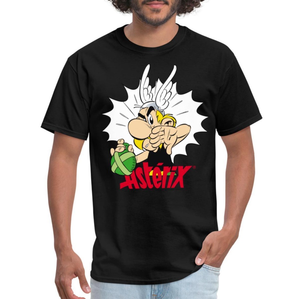 Asterix & Obelix Asterix Elixir Được Cấp Phép Áo Thun Nam Retro Ngộ nghĩnh Nghệ Thuật Vẽ Game Thủ An