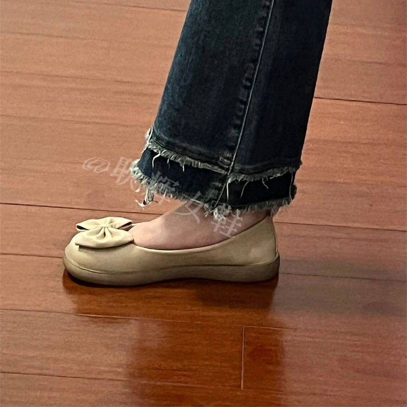 Retro French Style Fairy Style Mary Jane Shoes Gentle Shallow Mouth Flat Fashion uUmj