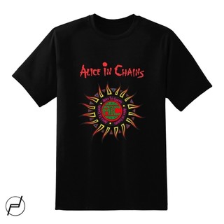 Alice IN CHUỖI BAND 100% COTTON ÁO THUN UNISEX ĐỒ HỌC IN