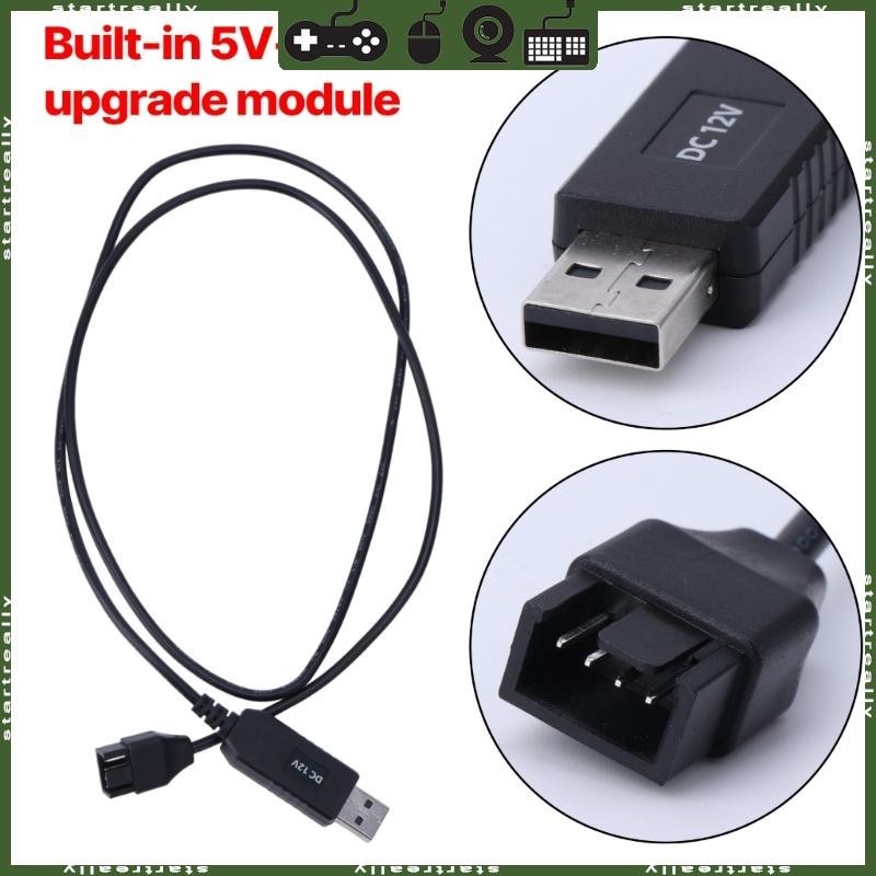 Bộ chuyển đổi cáp quạt STA USB 5V sang 12V Đầu nối USB sang 4Pin cho nguồn quạt khung gầm PC