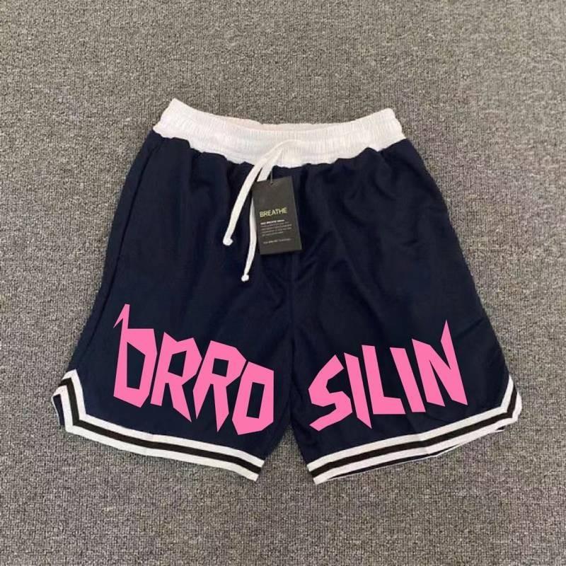 American New Fashion Brand High Street Basketball Letter Printing Boys Casual Pants Ins Summer Short