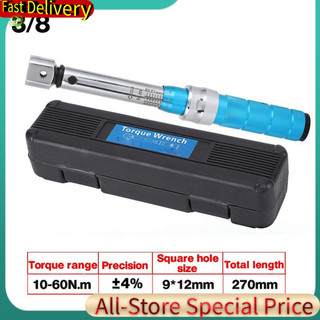 Cờ lê mô-men xoắn Đầu có thể hoán đổi cho nhau 2-60Nm 9 18mm Ổ đĩa vuông Độ chính xác 4% Sửa chữa ô tô Cờ lê Maintanence Dụng cụ cầm tay