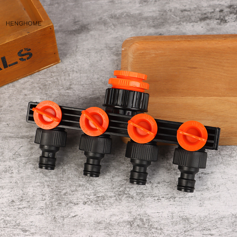 Bộ chia van HENGHOME 1 / 2 ” 3 / 4 "1 ” Đầu nối tưới nước Nhà phân phối Bộ chia vòi 1 đến 4 chiều ch
