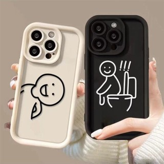 Dành Cho VIVO V2026 V2027 V2029 V2043 1901 1902 1904 1906 1907 1920 1935 1938 Dễ Thương Ngộ nghĩnh Matchstick Nam Cặp Đôi Mắt Thiên Thần Ốp Lưng Mềm Chống Sốc SJQC