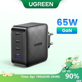 Củ sạc UGREEN sử dụng GaN hiện đại hỗ trợ nhanh PD USB 3.0 65W choSamsung