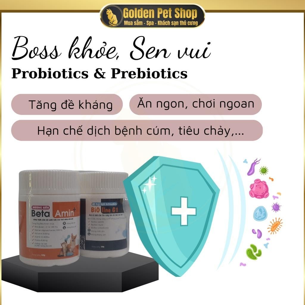 Men Vi Sinh Bioline G1 Men Tiêu Hóa, Cho Chó Mèo Biếng Ăn