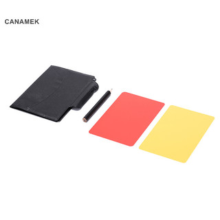 Canamek chuyên nghiệp bóng đá trọng tài ví bóng đá thẻ đỏ thẻ vàng bút chì nhật ký sách mới