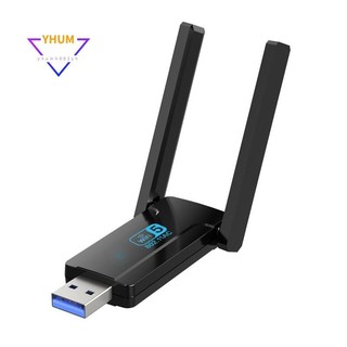 Bộ chuyển đổi wifi usb không dây cho máy tính để bàn, bộ chuyển đổi mạng wifi 1300mbps 2.4g / 5ghz, bộ chuyển đổi không dây cho windows 11 / 10, dễ sử dụng