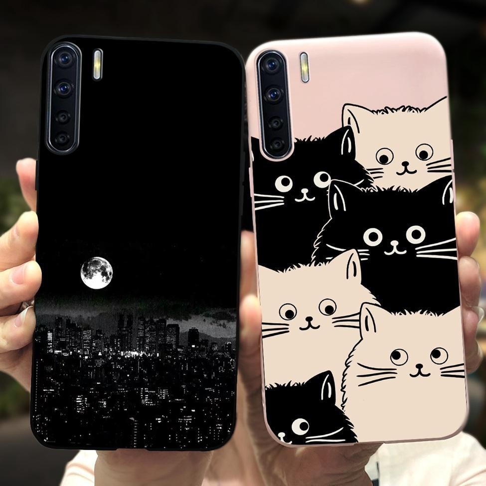 Ốp Lưng Oppo A91 Thời Trang Mèo Phi Hành Gia Họa Tiết Vỏ Chống Sốc Silicon Mềm Ốp Lưng Oppo A 91 Opp