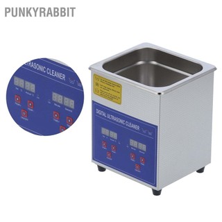 PunkyRabbit Máy làm sạch bằng thép không gỉ siêu âm 40kHz MH‑010S 2L với thời gian nóng