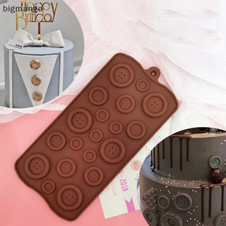 Bigmango Nút Silicon Hình Khuôn Bánh DIY Fondant Chocolate Cookie Đá Khuôn Silicon WED