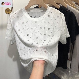 Áo Chiffon Tay Ngắn Màu Sắc Đơn Giản Cho Nữ