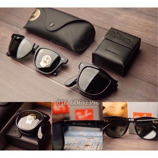 Kính gấp Rayban Wayfarer Ý Ferrari Rider Ray-Ban