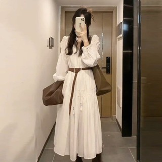Đầm dài Đầm mùa hè Plus Size Đầm phù hợp với Váy trắng đi biển